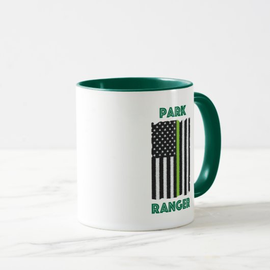 Park Ranger Flag Mug Mok (Voorkant rechts)
