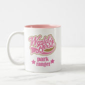 Park Ranger Gift (Beste werelden) Tweekleurige Koffiemok (Links)