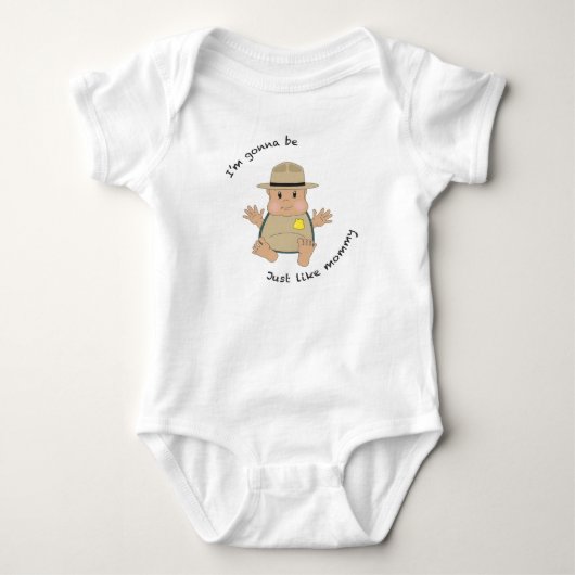 Park ranger mama romper (Voorkant)