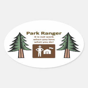 Park Ranger Ovale Sticker