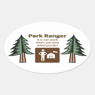 Park Ranger Ovale Sticker