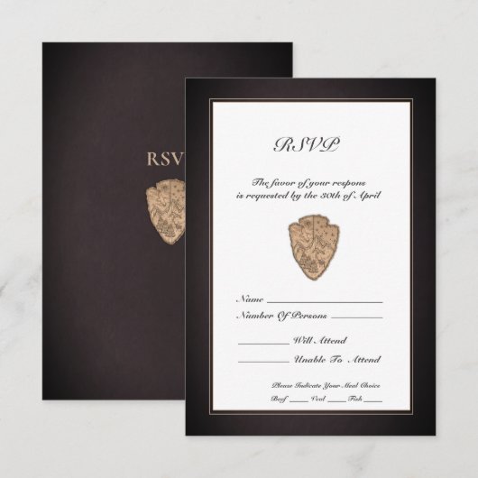 Park Ranger Retirement Response-Kaart RSVP Kaartje (Voorkant / Achterkant)