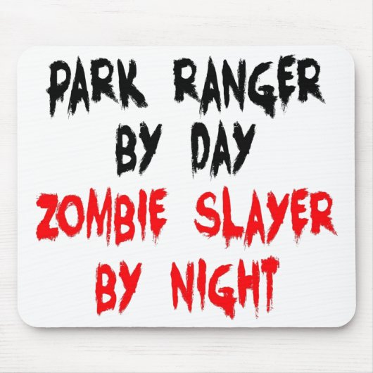Park Ranger Zombie Slayer Muismat (Voorkant)