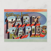 Park Rapids Minnesota Vintage Briefkaart (Voorkant)
