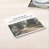 Park Ridge NJ Map Coordinates 1910  stijl Kartonnen Onderzetters (Schuin)