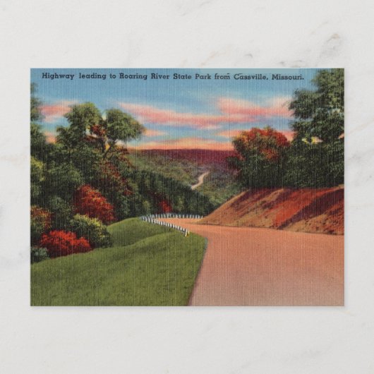 Park Roaring River State, Cassville Missouri Briefkaart (Voorkant)