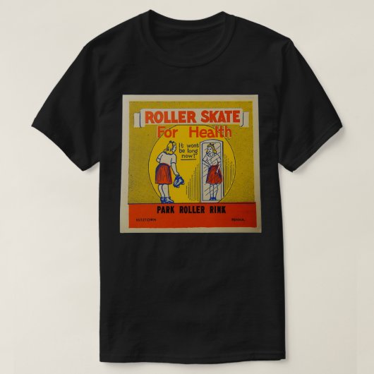 Park Roller Rink Kutztown Pennsylvania Skating T-shirt (Design voorkant)