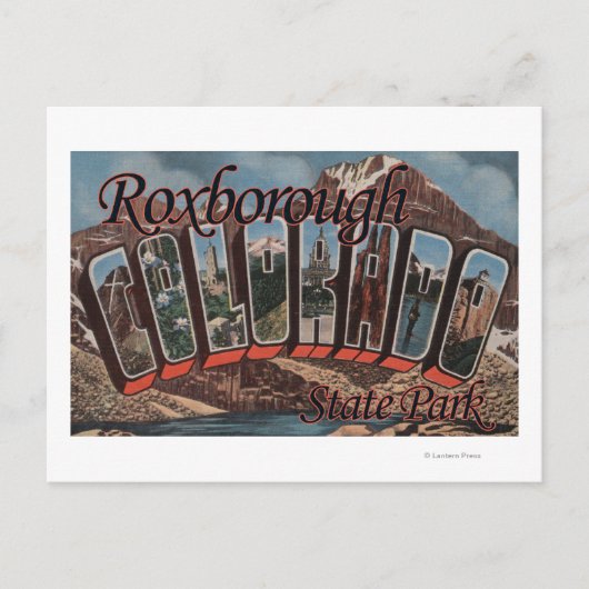 Park Roxborough State Park, Colorado Briefkaart (Voorkant)
