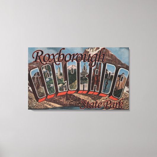 Park Roxborough State Park, Colorado Canvas Afdruk (Voorkant)