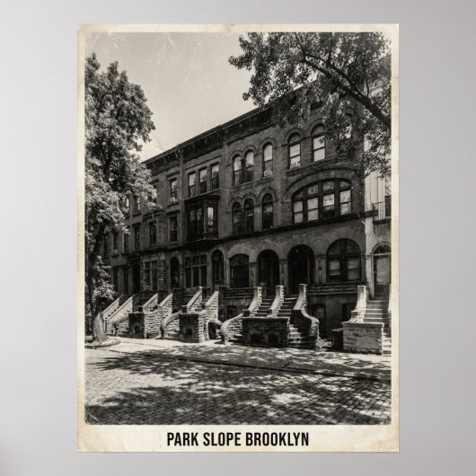Park Slope Brooklyn New York Poster (Voorkant)