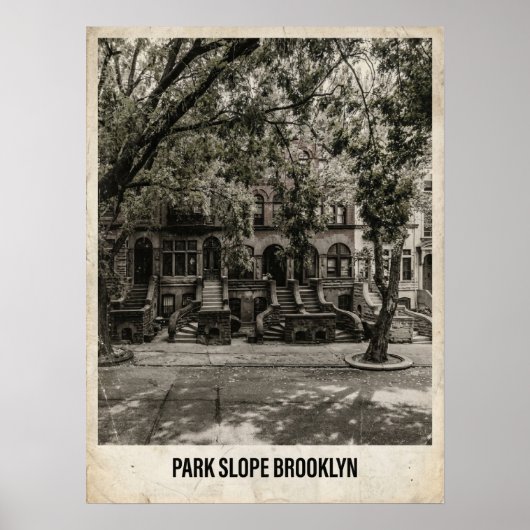 Park Slope Brooklyn New York Poster (Voorkant)