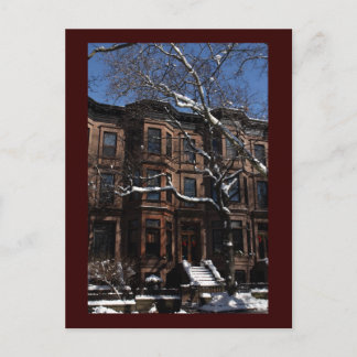 Park Slope, Brooklyn, NY Brownstone Briefkaart