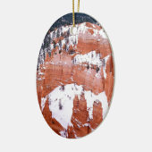 Park Snowy Bryce Canyon Utah Keramisch Ornament (Links)