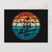 Park stad Utah skigebied vintage Feestdagenkaart (Voorkant)