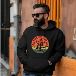 Park stad Utah skigebied vintage Hoodie
