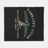Park stad Utah skigebieden Fleece Deken (Voorkant (Horizontaal))