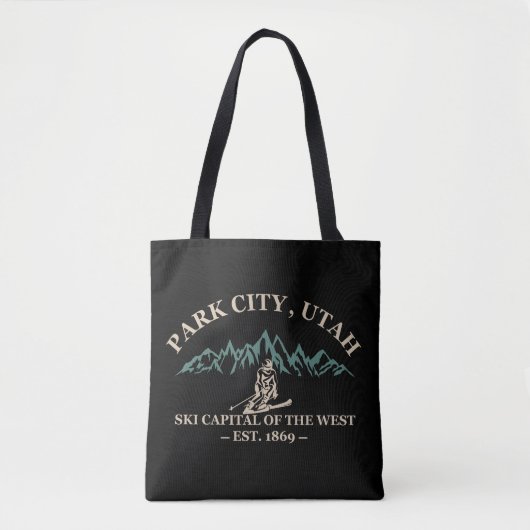 Park stad Utah skigebieden Tote Bag (Voorkant)