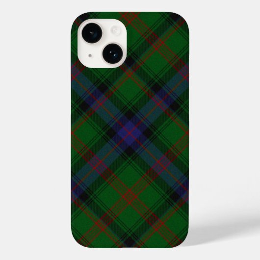 Park tartan green blue plaid Case-Mate iPhone case (Achterkant)