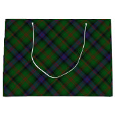 Park tartan green blue plaid groot cadeauzakje (Voorkant)