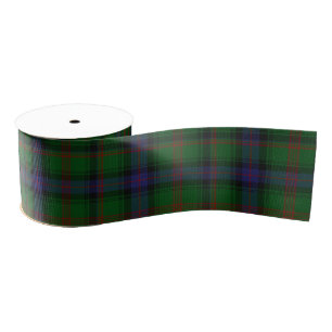 Park tartan green blue plaid grosgrain lint