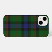 Park tartan green blue plaid iPhone hoesje (Achterkant horizontaal)