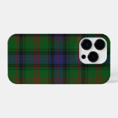 Park tartan green blue plaid iPhone hoesje (Achterkant horizontaal)