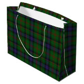 Park tartan green blue plaid large cadeautasje (Achterkant Gekanteld)