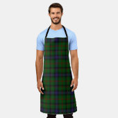 Park tartan green blue plaid schort (Gedragen)