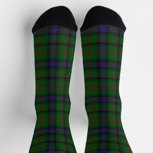 Park tartan green blue plaid sokken