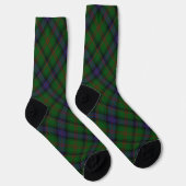 Park tartan green blue plaid sokken (Rechts)