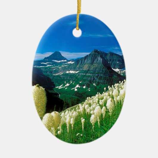 Park The Highline Trail Glacier Montana Keramisch Ornament (Voorkant)