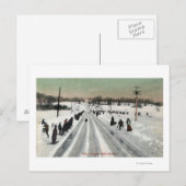 Park Toboggan Slide ViewMontreal, Canada Briefkaart (Voorkant / Achterkant)