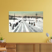 Park Toboggan Slide ViewMontreal, Canada Canvas Afdruk (Insitu (Woonkamer))