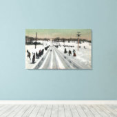 Park Toboggan Slide ViewMontreal, Canada Canvas Afdruk (Insitu (Houten vloer))