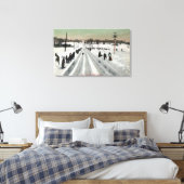 Park Toboggan Slide ViewMontreal, Canada Canvas Afdruk (Insitu (Slaapkamer))