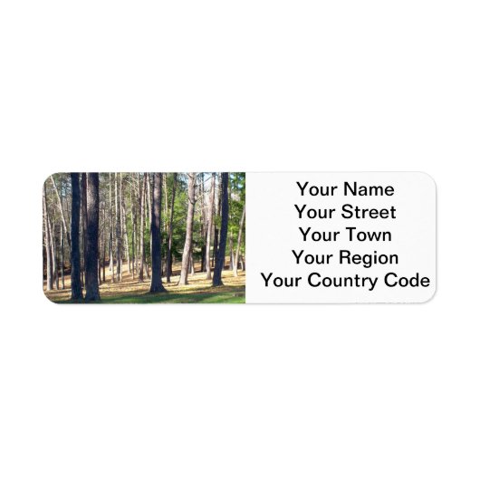 Park Trees Etiket (Voorkant)