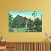 Park Uitzicht van SP RR Arcade Depot Canvas Afdruk (Insitu (Woonkamer))