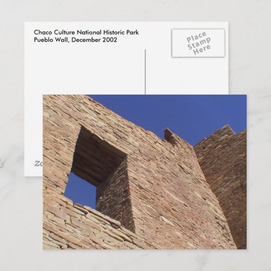 Park van de Cultuur van Chaco het Nationale Briefkaart (Voorkant / Achterkant)