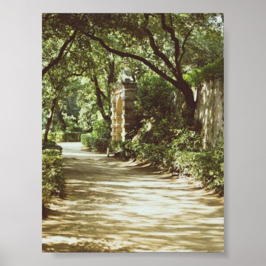 Park van het Doolhof van Horta Poster (Voorkant)
