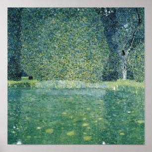 Park van Schloss Kammer - Gustav Klimt (1910) Poster