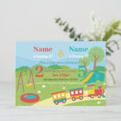 Park Verjaardag Kinder Meisjes Jongens Elke leefti Kaart (Staand voorkant)