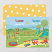 Park Verjaardag Kinder Meisjes Jongens Elke leefti Kaart (Voorkant / Achterkant)