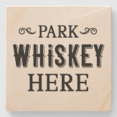 Park Whiskey hier - Steen Onderzetter (Voorkant)