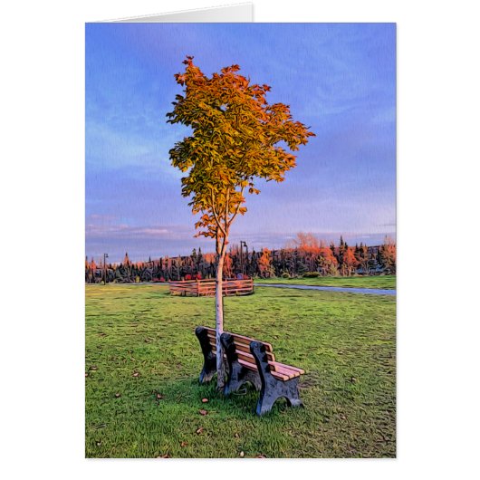 Parkbank - 5"x 7"Art Kaart (Voorkant)