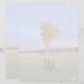 Parkbank - 8,5 inch x 11 inch briefpapier (Voorkant / Achterkant)