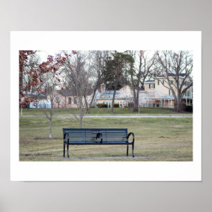 Parkbank Foto Poster