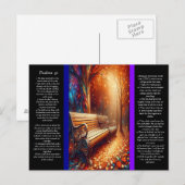 Parkbank met psalmen Chapter 91 Briefkaart (Voorkant / Achterkant)