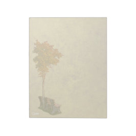 Parkbank onder de boom - 11"x 8,5"Notitieblok Notitieblok