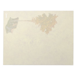 Parkbank onder de boom - 11"x 8,5"Notitieblok Notitieblok