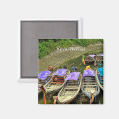 Parked Water Taxis :Krabi, Thailand Magnet (Voorkant / Achterkant)